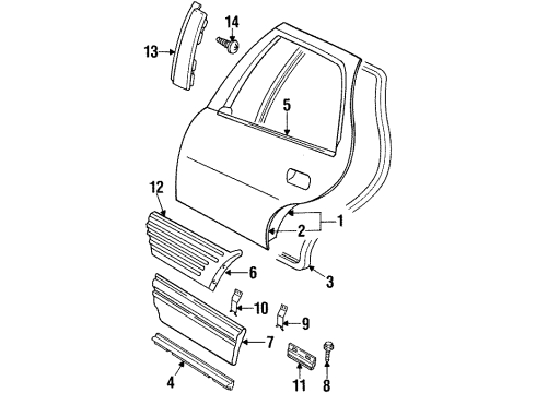22638324 GM Outer Panel, Passenger Side