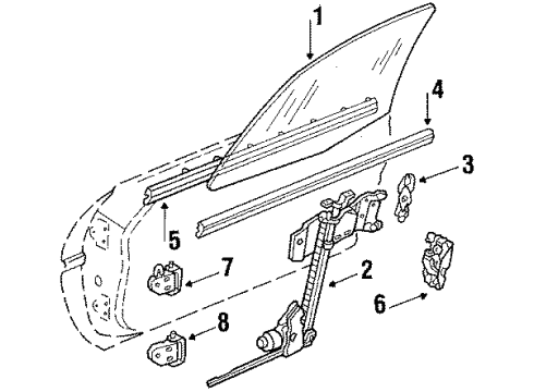 GM 10267184 Stabilizer Guide, Front Passenger Side 10267184 GM Stabilizer Guide, Front Passenger Side