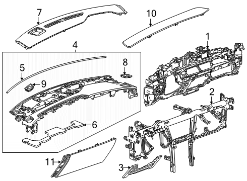 85018353 GM HARNESS ASM-I/P WRG