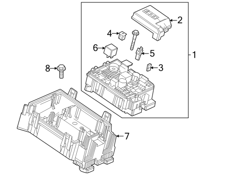 GM 42823946 Block, Main Wiring Junction And Fuse Block 42823946 GM Block, Main Wiring Junction And Fuse Block