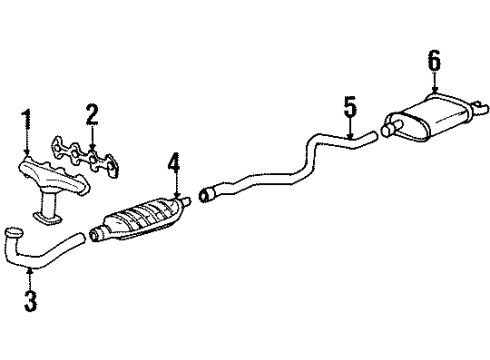 GM 10121097 Muffler & Pipe 10121097 GM Muffler & Pipe