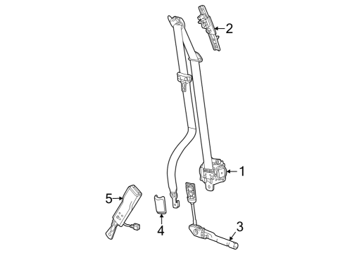 GM 11601794 Buckle Mount Bolt 11601794 GM Buckle Mount Bolt