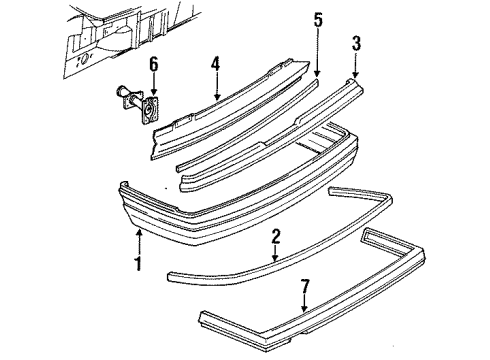 GM 10115104 Bumper Cover 10115104 GM Bumper Cover