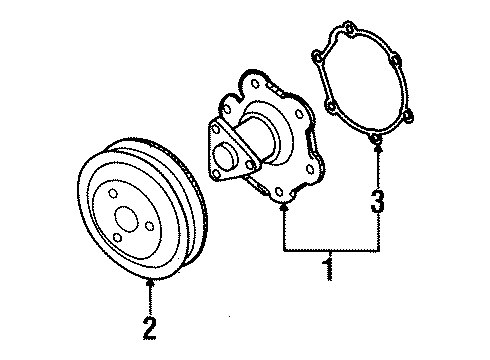 21015342 GM Water Pump Assembly Gasket
