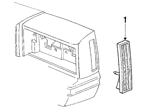 GM 929404 Lamp Housing 929404 GM Lamp Housing