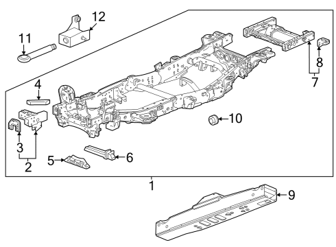 GM 86526250 Frame, Chassis 86526250 GM Frame, Chassis