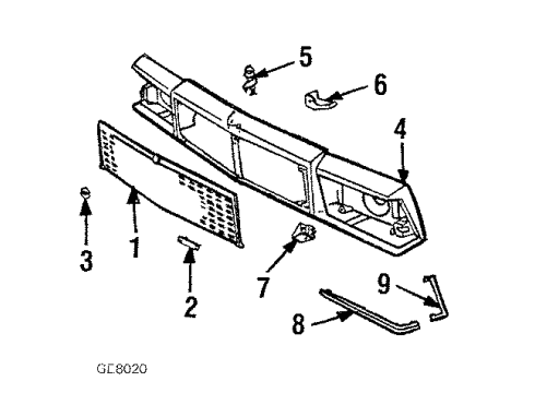 GM 459232 Molding, Passenger Side 459232 GM Molding, Passenger Side