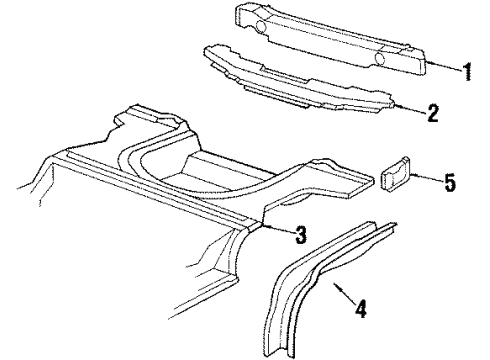 GM 22578706 Cross Bar, Rear 22578706 GM Cross Bar, Rear