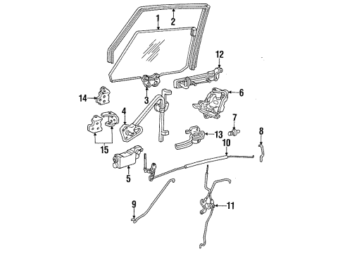 GM 20666688 Run Channel, Passenger Side 20666688 GM Run Channel, Passenger Side