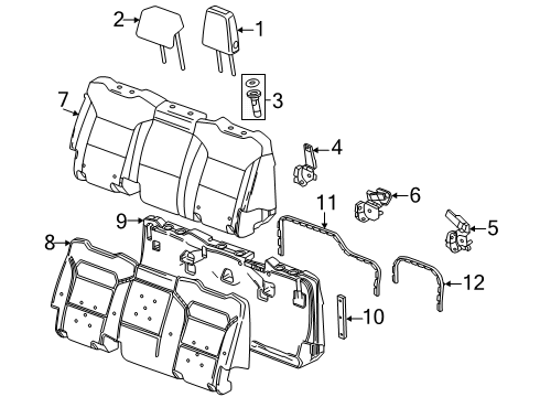 GM 11549277 Bolt, Seat, Rear 11549277 GM Bolt, Seat, Rear