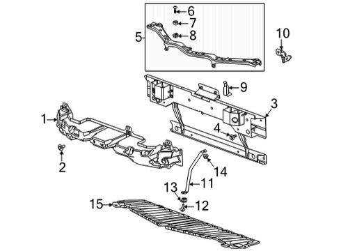 GM 85600438 Bar, Radiator And Front End Tie, Upper 85600438 GM Bar, Radiator And Front End Tie, Upper