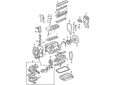 GM 12360461 Valve Grind Gasket Kit 12360461 GM Valve Grind Gasket Kit