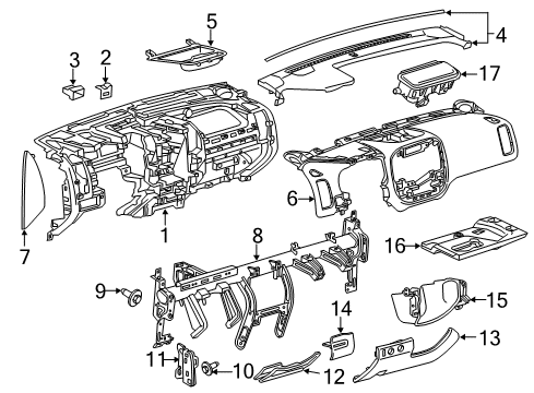 22953310 GM Tray Bracket