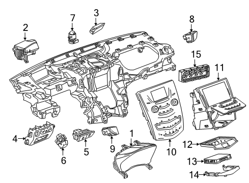 GM 84008711 Instrument Cluster 84008711 GM Instrument Cluster