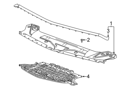 84517521 GM Deflector, Bumper/Fascia
