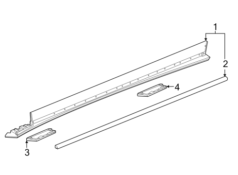 GM 85651006 Molding, Rocker Panel 85651006 GM Molding, Rocker Panel