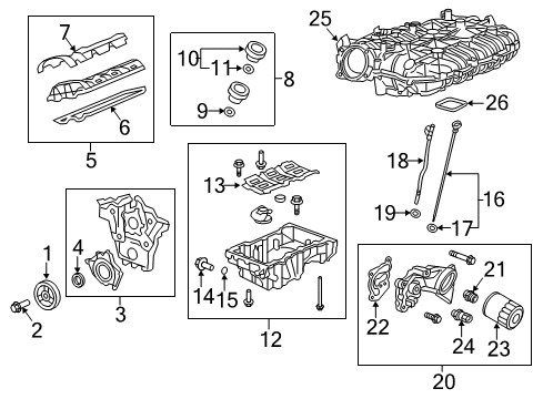GM 12627220 Intake Manifold Cover 12627220 GM Intake Manifold Cover