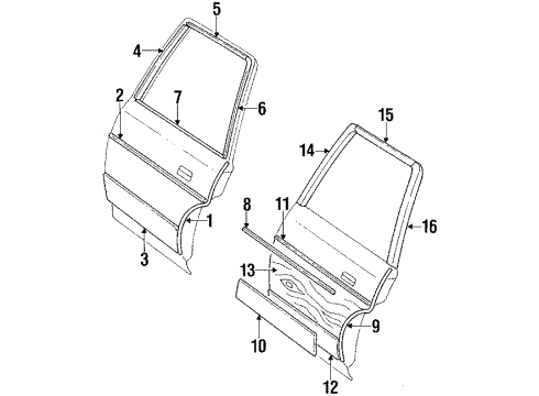 20529044 GM Edge Guard, Passenger Side