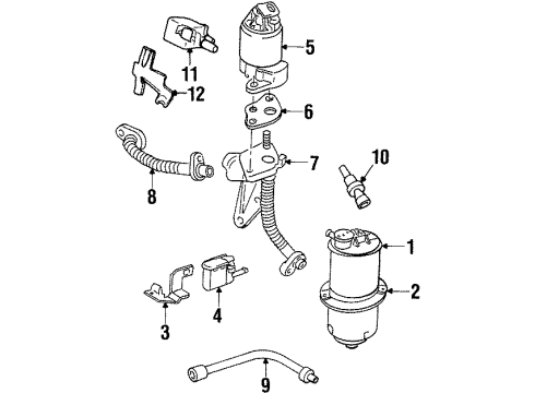 GM 25625837 Vapor Canister Bracket 25625837 GM Vapor Canister Bracket
