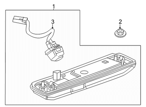 GM 42770935 Module, Rear License Lamp 42770935 GM Module, Rear License Lamp