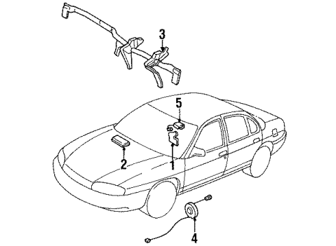 GM 16867385 Driver Inflator Module 16867385 GM Driver Inflator Module