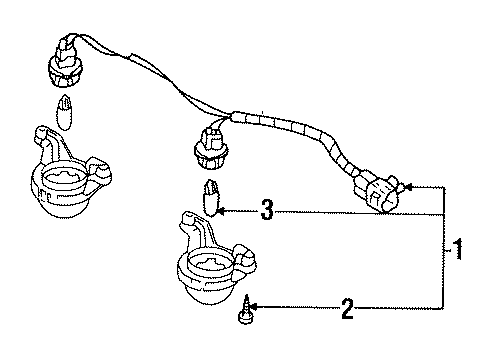 91173954 GM License Lamp
