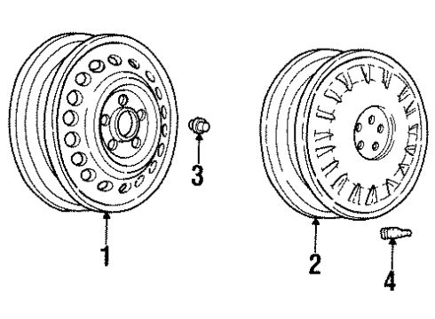 12487567 GM Wheel, Alloy, Silver Spark
