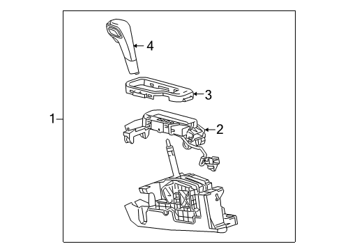 GM 84059985 Gear Shift Assembly 84059985 GM Gear Shift Assembly