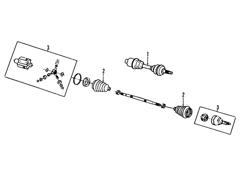 26017179 GM Axle Assembly