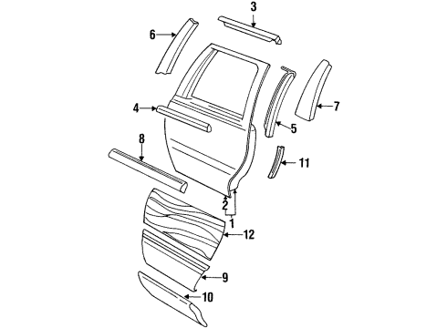 10192853 GM Applique, Driver Side
