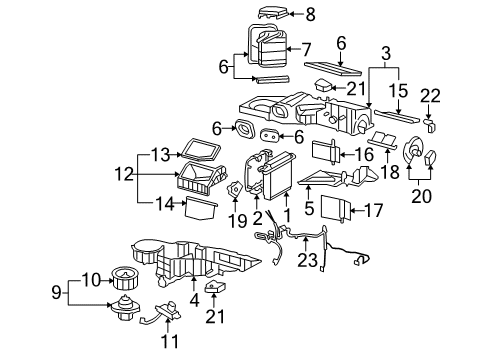 20883404 GM Blower Motor