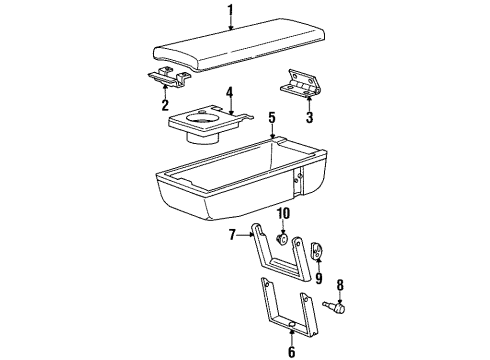 GM 12524441 Base, Red 12524441 GM Base, Red