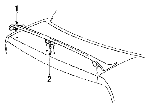 GM 12506370 Spoiler, Rear 12506370 GM Spoiler, Rear