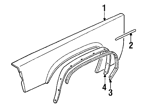 20688557 GM Deflector, Front