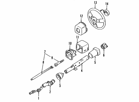 26020444 GM Steering Column
