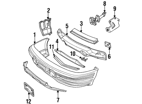 25553417 GM License Bracket, Front