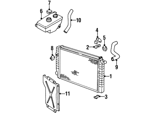 GM 3094582 Radiator 3094582 GM Radiator
