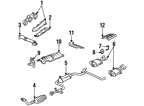 GM 12512814 Intermediate Pipe 12512814 GM Intermediate Pipe