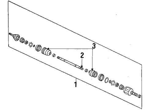 GM 7842347 Axle Assembly, Driver Side 7842347 GM Axle Assembly, Driver Side
