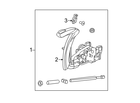 GM 42472906 Rear Cable 42472906 GM Rear Cable