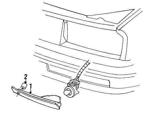GM 1642389 Parking Lamp Spacer, Front and Rear 1642389 GM Parking Lamp Spacer, Front and Rear