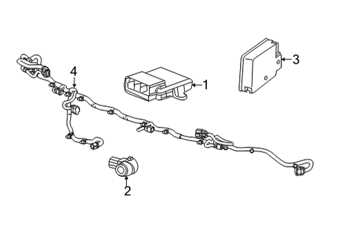 85727893 GM Module, Theft Deterrent Or Front/Rear/Side Object