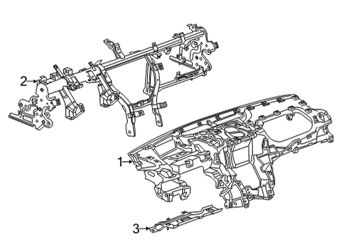 42879448 GM Carrier, Instrument Panel