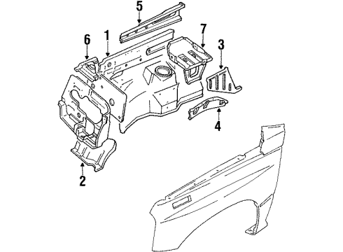GM 96065140 Rear Extension 96065140 GM Rear Extension