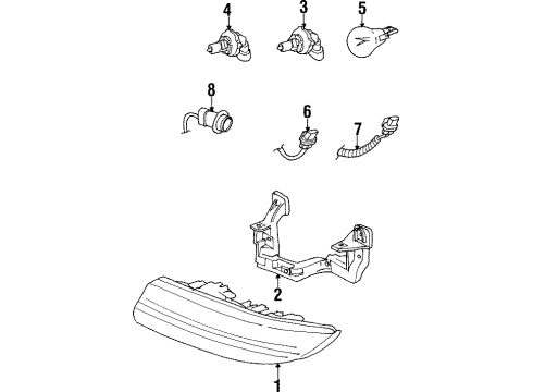 21110047 GM Mount Panel, Driver Side