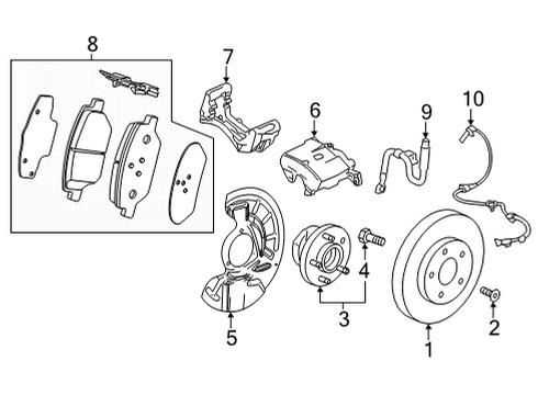 26558655 GM Pad Kit, Brake, Front