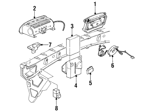 21048826 GM Diagnostic Unit Bracket