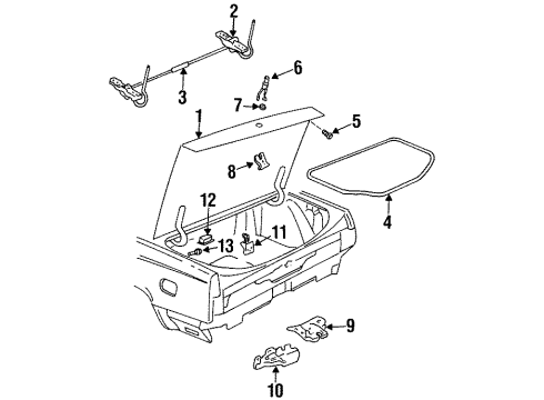 25555725 GM Lock Switch, Rear