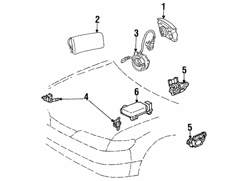 GM 94858608 Driver Air Bag, Charcoal 94858608 GM Driver Air Bag, Charcoal