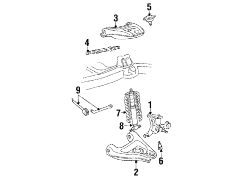3531746 GM Lower Control Arm, Passenger Side
